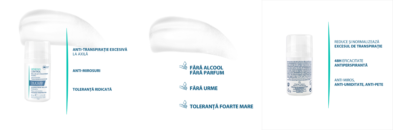 Roll-on anti-perspirant Hidrosis Control Ducray